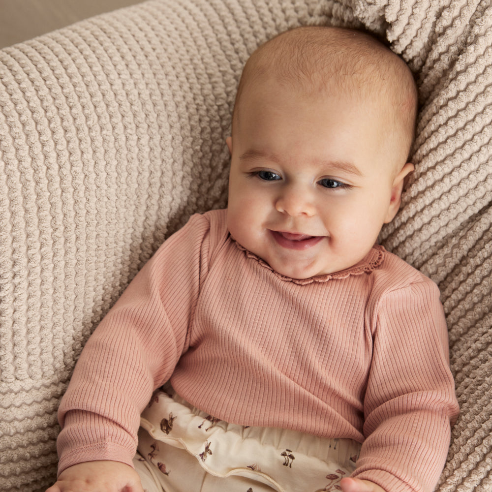 Body Rib aus TENCEL™ in altrosa | Misty Rose | Minymo