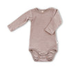 Langarmbody Wolle-Seide sand melange | iobio