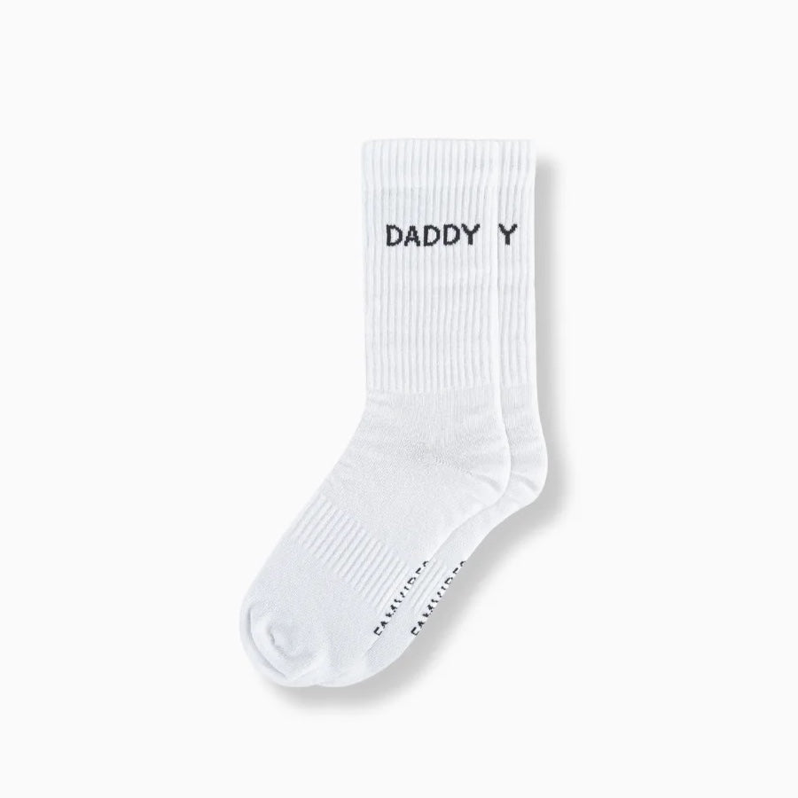 weiße Sneakersocken DADDY von Famvibes, 