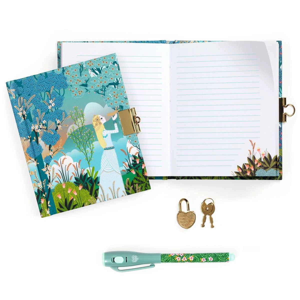 Tagebuch Charlotte | Notizbuch und magischer Filzstift | Djeco