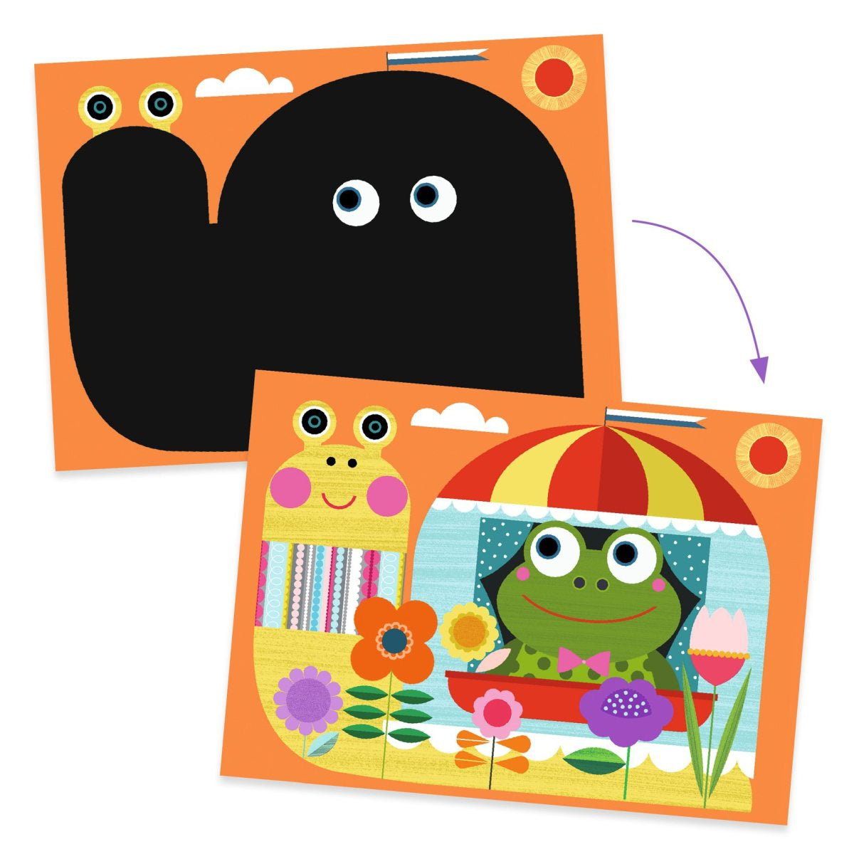 Kratzbilder Versteckte Tiere | Djeco
