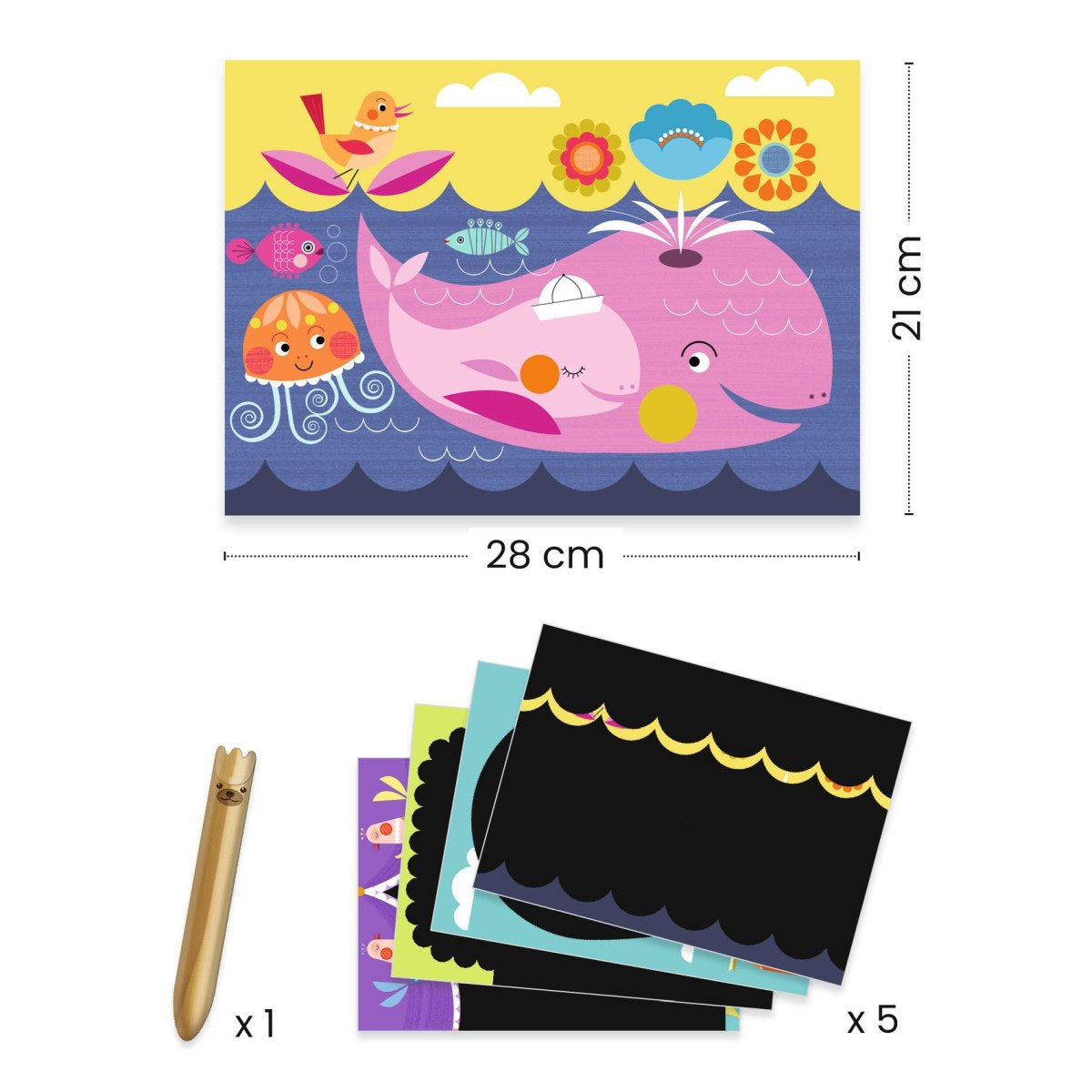 Kratzbilder Versteckte Tiere | Djeco