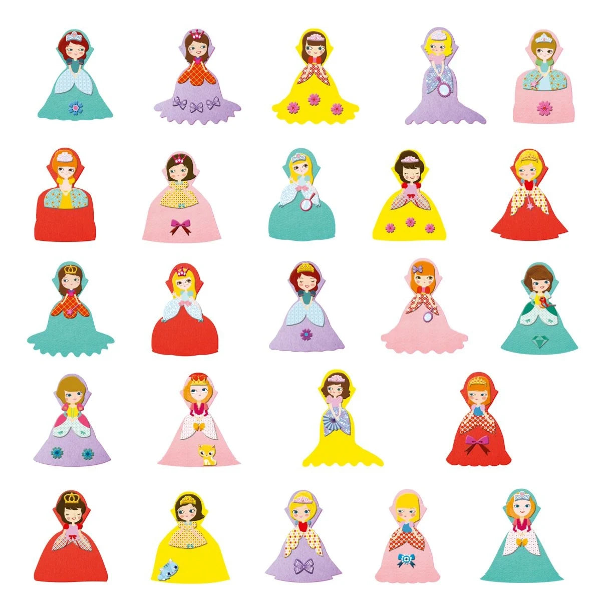 Sticker-Bastelset - Prinzessinnen | Djeco