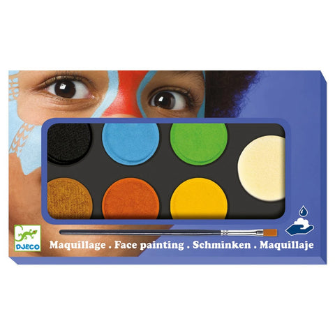 Schminkfarben Palette mit 6 Farben natur auswaschbar | Djeco