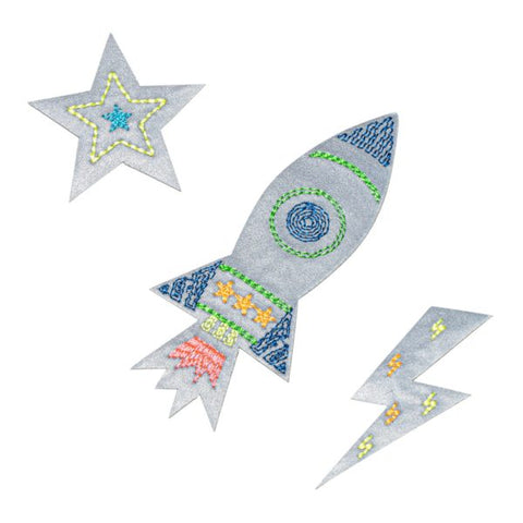 Reflektor-Sticker | Rocket, Star, Flash  | fabfabstickers