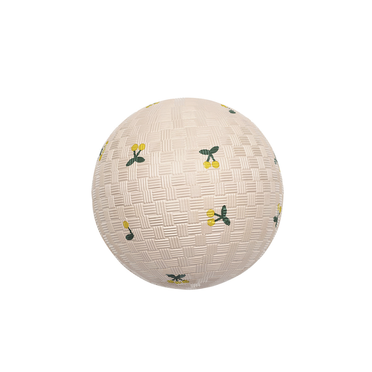 kleiner Naturkautschukball mit Kirschen