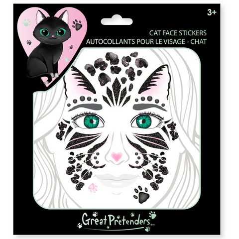 Gesichtssticker Black Cat | Great Pretenders