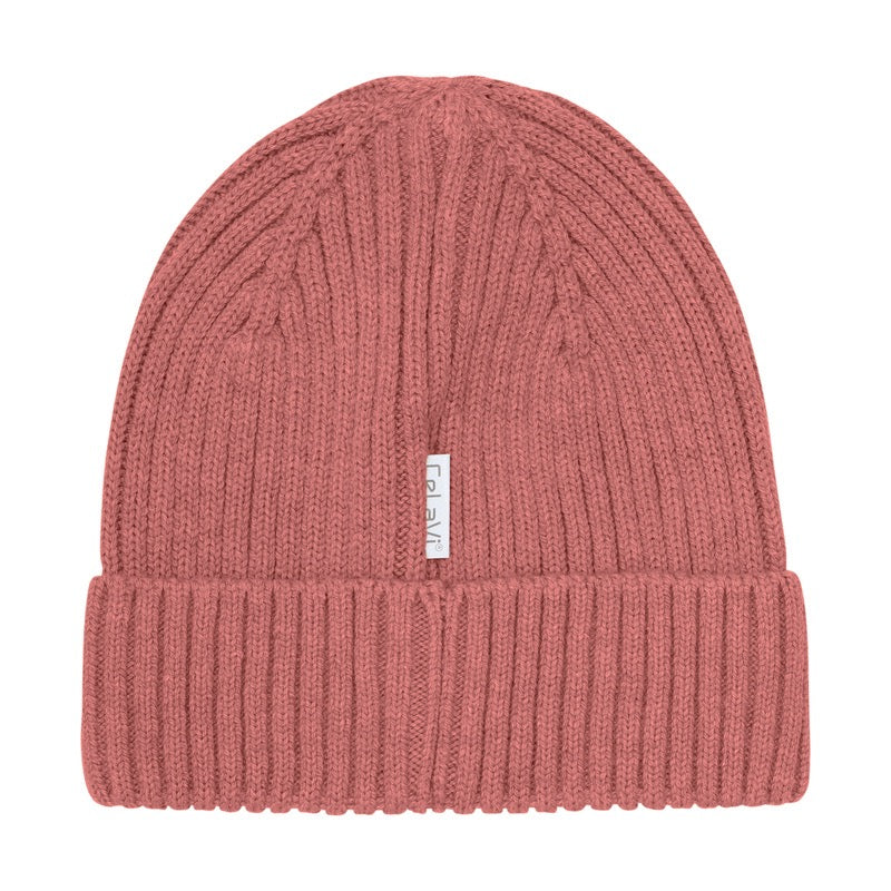 Beanie aus Wolle-Baumwolle-Mix | Oceania | Overland Trek | Brick Dust | CeLaVi