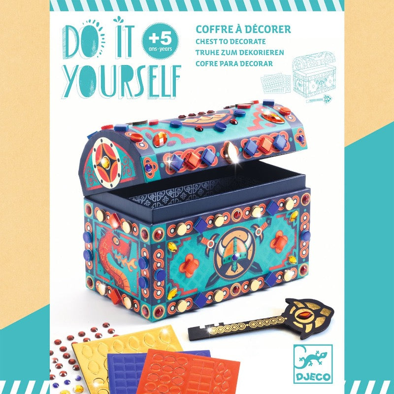 Bastelset Do it yourself Truhe zum Dekorieren | Djeco