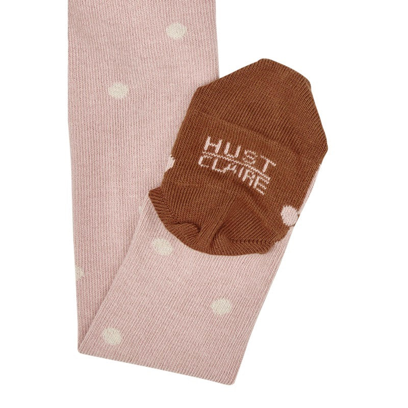 Strumpfhose Frankie Punkte von Hust und Claire, Farbe dusty rose, Vorderansicht