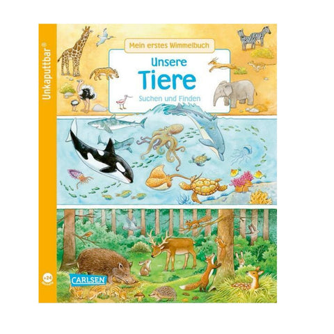 Wimmelspaß für kleine Tierfreunde: Welche Tiere leben im Meer? Wen triffst du bei uns im Wald? Wer ist in Kälte und Eis zu Hause - und wer in der Wüste? Ein erstes Wimmelbuch zum Suchen, Finden und Weitererzählen.&nbsp;