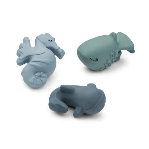 Badetiere NORI Sea Creature Whale Blue Mix | Liewood