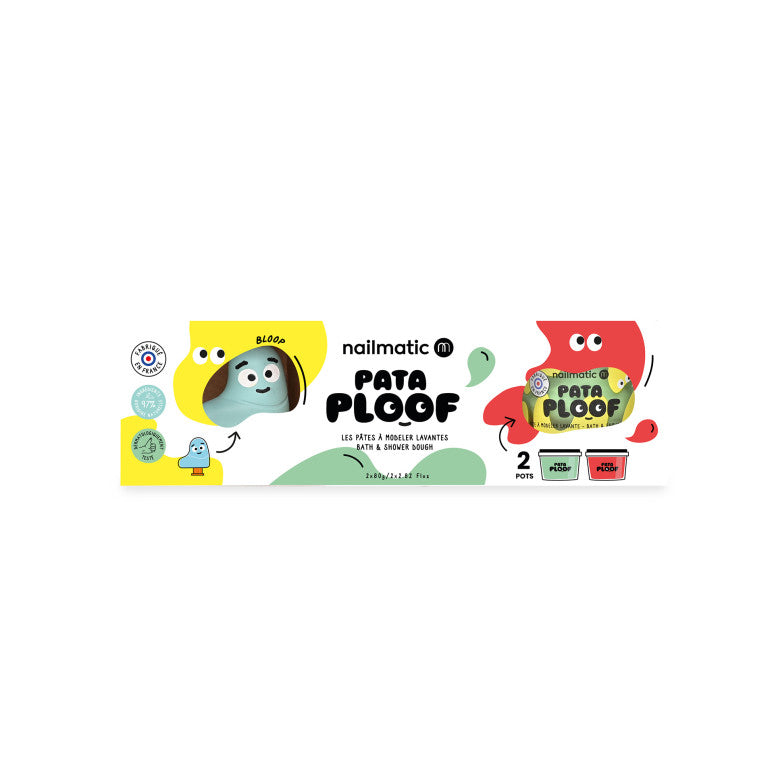 Kinderkram-green--and-red-bath-shower-dough-set