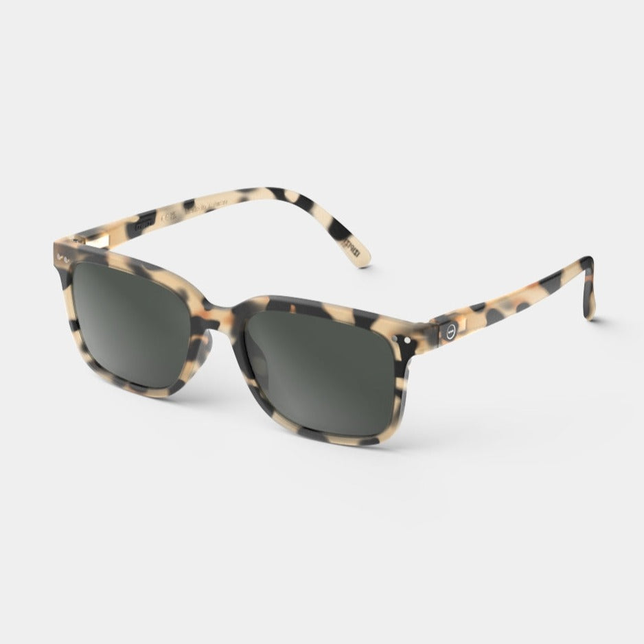 Sonnenbrille Erwachsene light tortoise | IZIPIZI Eckig #L