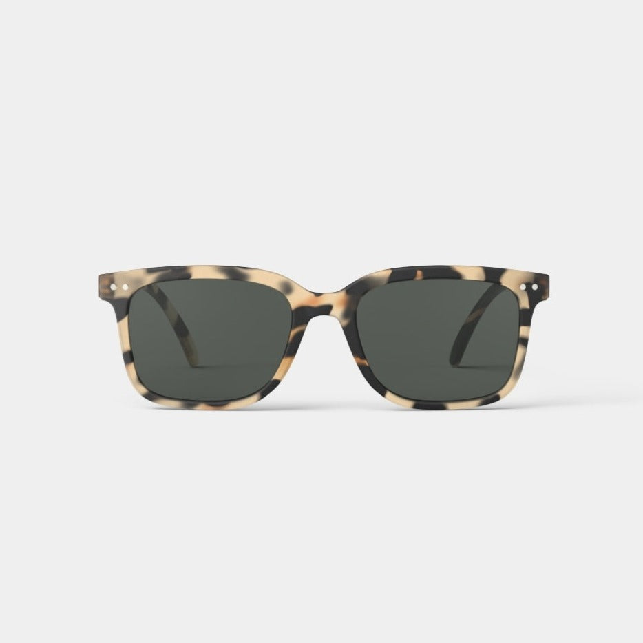 Sonnenbrille Erwachsene light tortoise | IZIPIZI Eckig #L