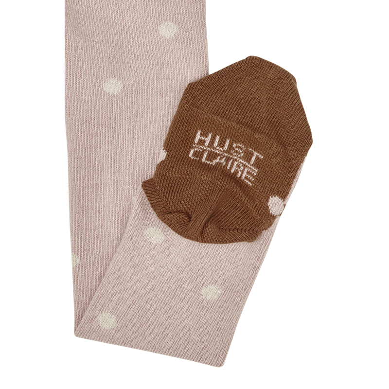 Strumpfhose Frankie Punkte von Hust und Claire, Farbe dusty rose, Detailbild Sohle