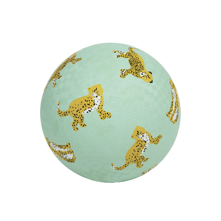 Leopard Ball aus Naturkautschuk, tolles Motiv für den Garten, Kinderball, großer Ball