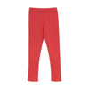 Die Ripp-Leggings ist aus einer weichen Modalfaser, die aus Buchenholz gewonnen wird. In einem bezaubernden Rot erhältlich, passt es perfekt zur Kollektion