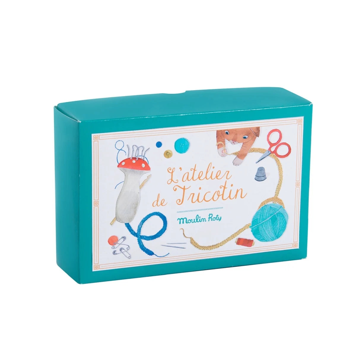 Strickliesel in Form eines Fliegenpilz "les jouets d`hier". Kinder ab 6 Jahren haben mit der Strickliesel nicht nur viel Spaß, sie verbessern damit außerdem ihre Feinmotorik und lernen damit kinderleicht die ersten Grundlagen des Strickens. 
