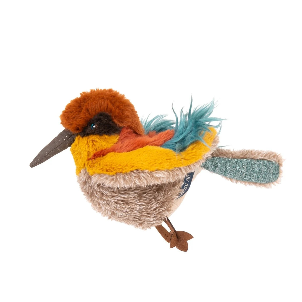 Der Plüschvogel Bienenfresser von Moulin Roty ist kuschlig weich und ein dekorativer Blickfang – ideal für das Kinderzimmer. Ob als treuer Kuschelfreund oder dekoratives Highlight – der Moulin Roty Vogel bringt Freude und Farbe ins Kinderzimmer! 
