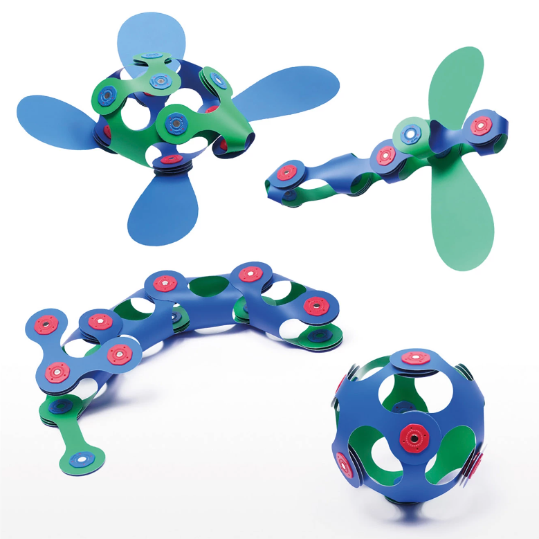 Magnetspielzeug Itsy Pack in grün und blau, Inspiration/Vorschläge