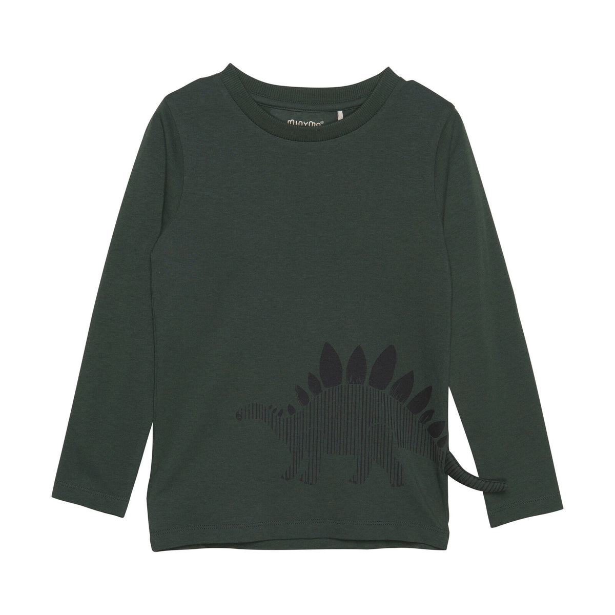Das Shirt hat einen Dinosaurier aufgedruckt, wo das Schwanzende über das Shirt reicht, kleiner 3 D Effekt. Ein sehr angenehmes Shirt für alle Dinosaurier-Fans.