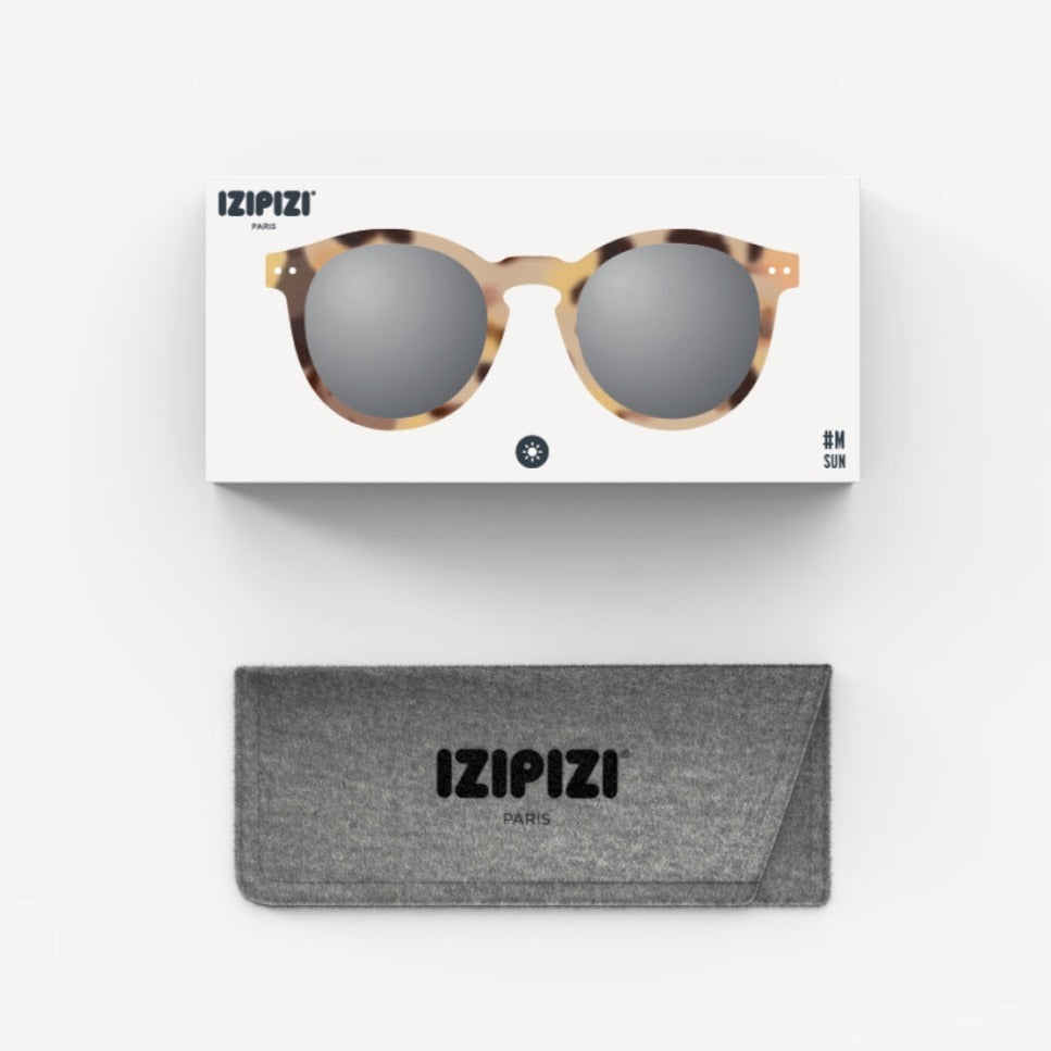 Sonnenbrille Erwachsene light tortoise | IZIPIZI rund #M