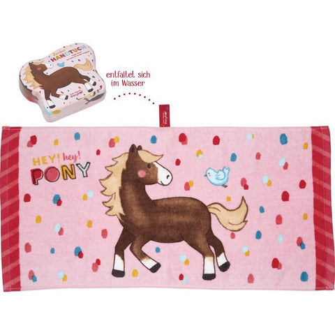 Zauberhandtuch Pony rosa