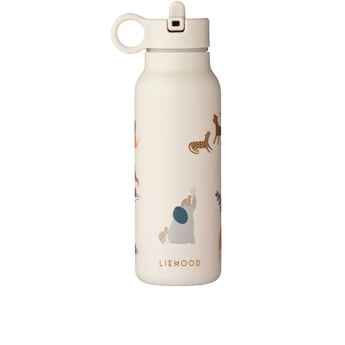 Liewood Unsere Premium-Stahl-Wasserflasche, hergestellt aus 80% recyceltem Edelstahl, ist so gestaltet, dass sie leicht von kleinen Händen gehalten werden kann. Sie ist auslaufsicher und verfügt über einen eingebauten Pop-up-Strohhalmdeckel sowie einen Schlaufenhenkel für bequemes Tragen unterwegs.