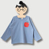 Apfel auf Blau Oversized Longsleeve von Don't grow up – Ansicht 3