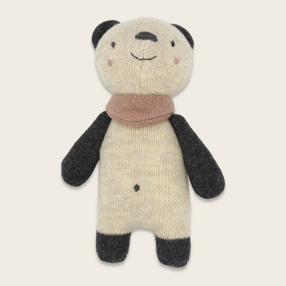 Babyrassel Panda | rosa Halstuch | ava & yves