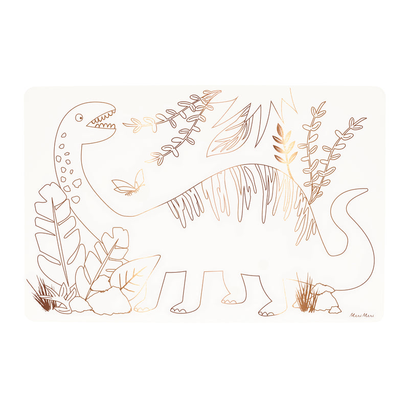 Dinosaurier Platzsets zum Ausmalen | Meri Meri