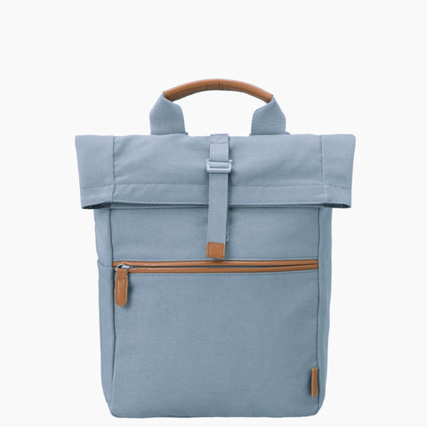 Rucksack mit Rolltop blau