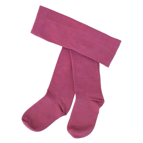 Weiche und bequeme Kinderstrumpfhose von Villervalla in der Farbe Cranberry. Perfekt für Alltag und Feste – hautfreundlich, elastisch und waschbar bei 40 °C. Ideal für Herbst und Winter.