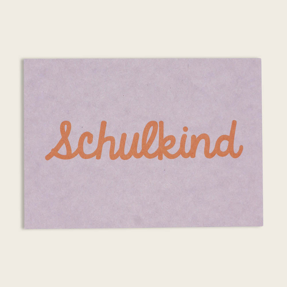 Postkarte "Schulkind"