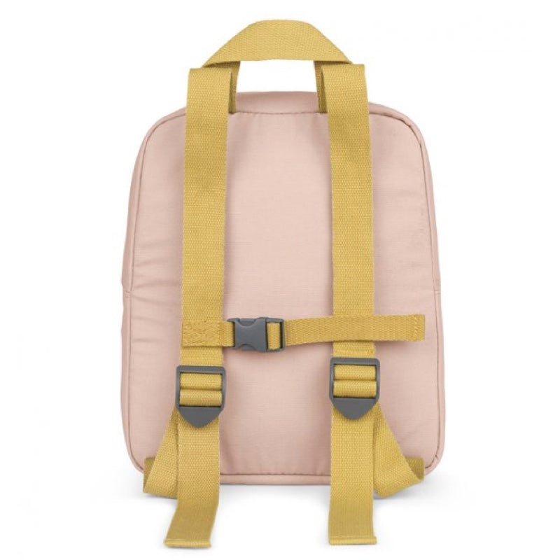 Kleiner Rucksack für Kinder mit Brustgurt | blau oder altrosa Bär | Franck Fischer