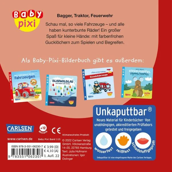 Pixi Unkaputtbar | Bagger, Traktor, Feuerwehr