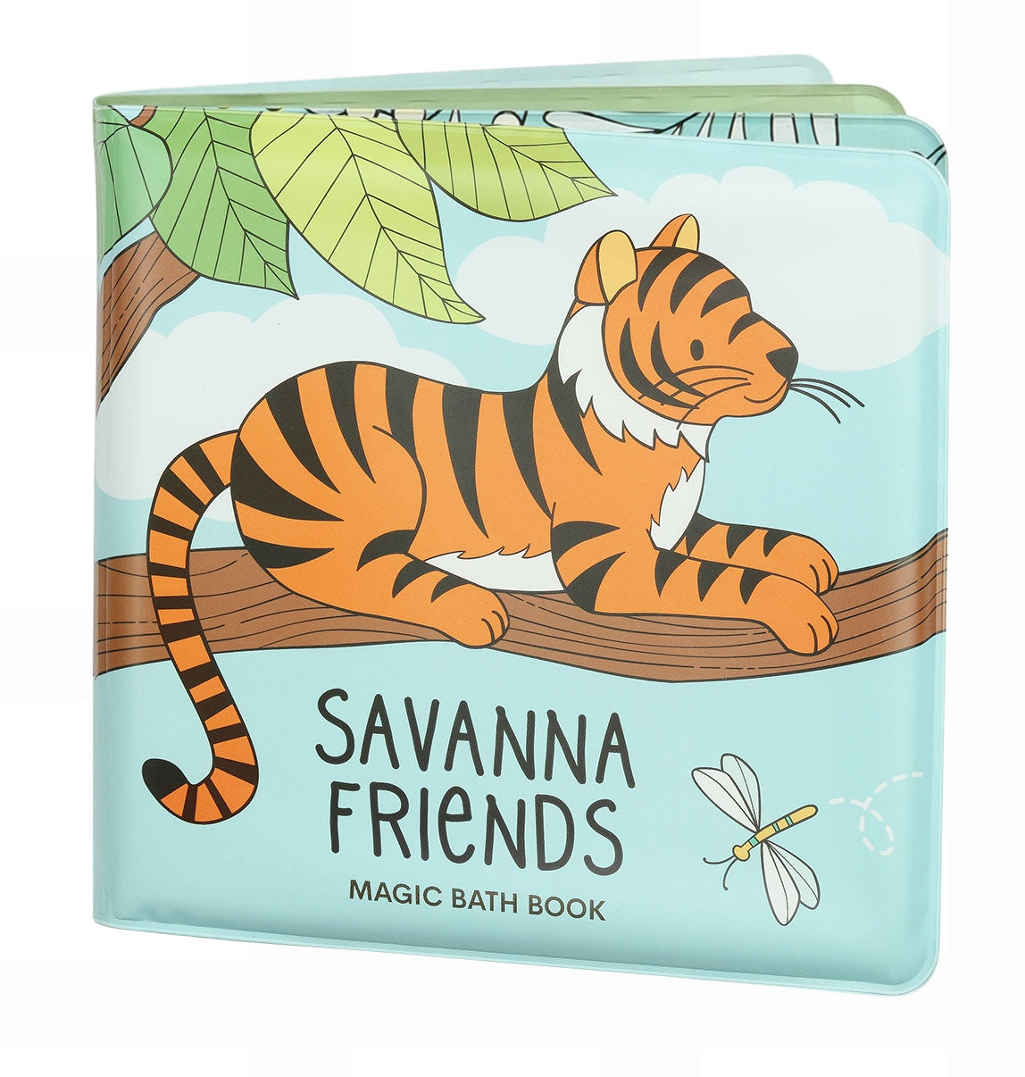 Bei diesem magischen Badebuch von A Little Lovely Company füllen sich die Illustrationen wie von Zauberhand mit Farben, wenn sie Kontakt mit Wasser haben. E