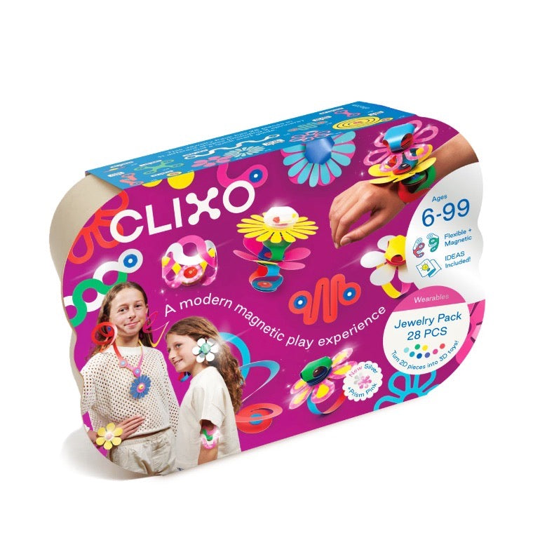 Dieses sichere, multisensorische Magnetspielzeug lädt Kinder ein, ihre eigenen Schmuckkreationen zu gestalten! Speziell designte Blumen, Prismen und weitere Magnetteile lassen sich mühelos verbinden und immer wieder neu kombinieren.