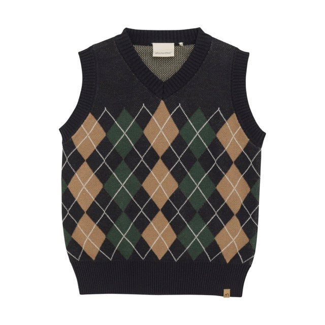 Pullunder Karo GOTS | Dark Navy| Minymo