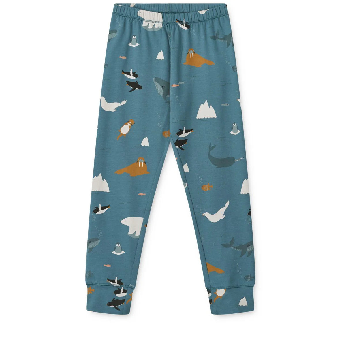 Kuscheliges Pyjama-Set WILHELM von Liewood in arctic sea – aus GOTS-zertifizierter Bio-Baumwolle. Weich, dehnbar & perfekt für kühle Nächte.
