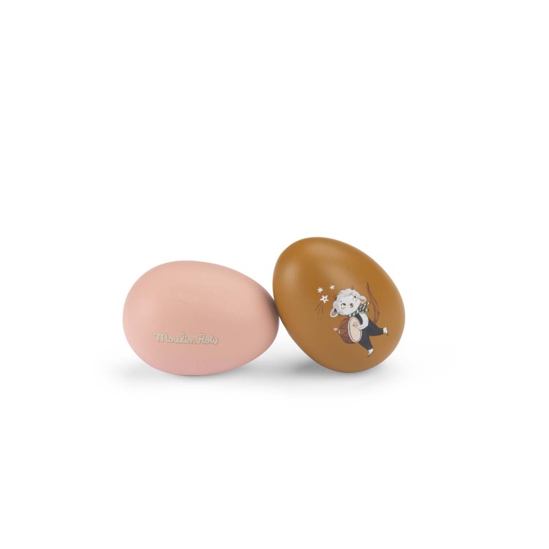 Die zauberhaften Maracas-Rasseln „Après la Pluie“ von Moulin Roty sind perfekt für kleine Musikliebhaber ab 1 Jahr. 🥚