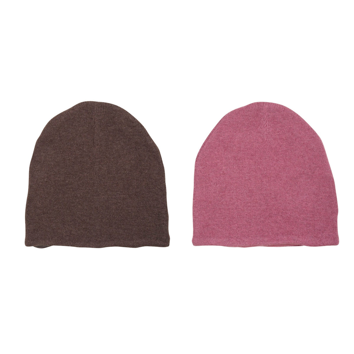 Beanie Strick | Mellow Mauve Melange | Coffee Quartz Melange | Celavi