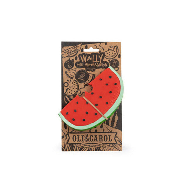 Wally the Watermelon, Wally die Wassermelone, Naturkautschuk, in Verpackung, Oli&Carol