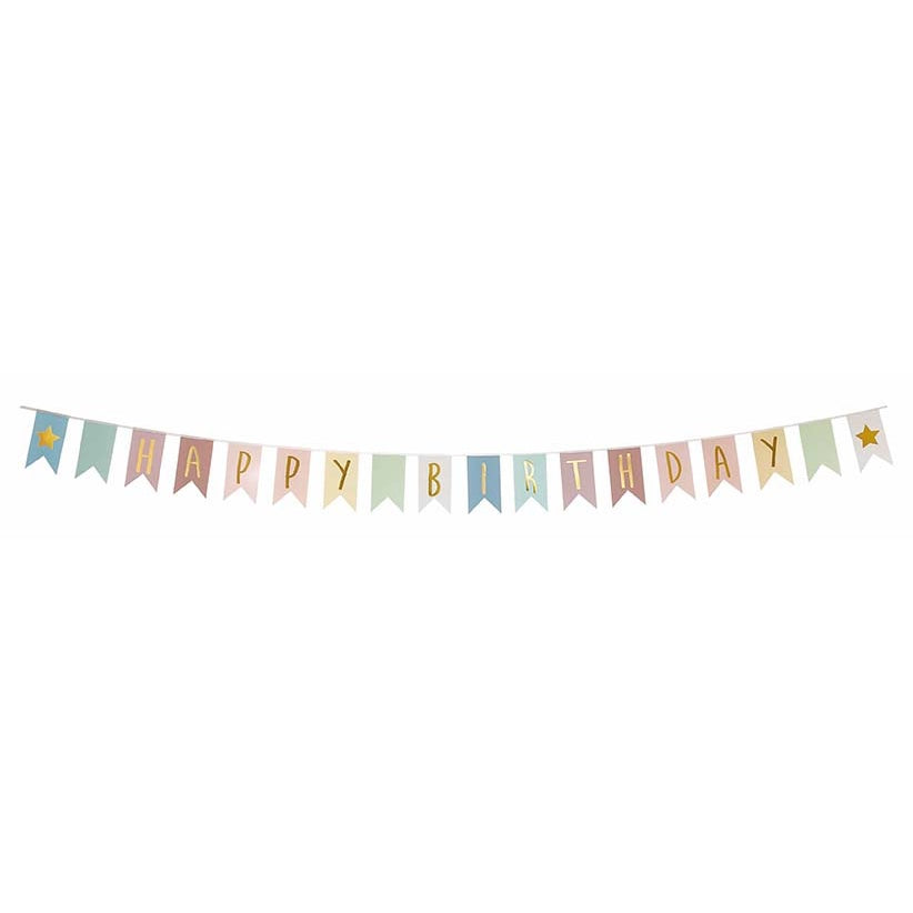 Girlande Happy Birthday | 2 Varianten | Jabadabado