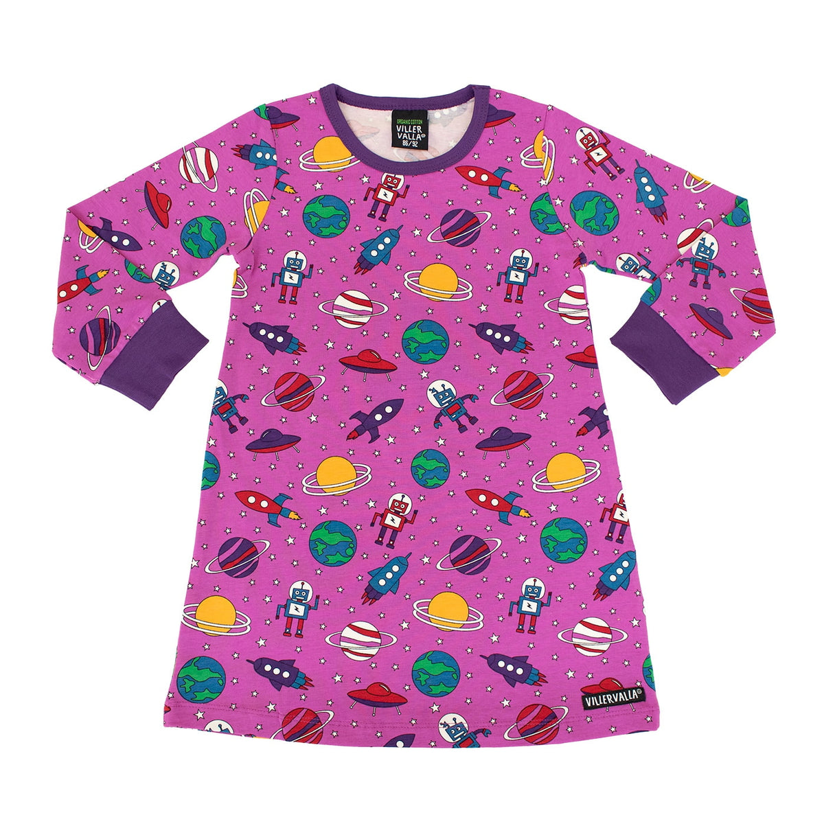 Weiches und bequemes Nachthemd mit Bündchen an den Armen.  95% Baumwolle, 5% Polyester, OEKO‑TEX® Standard 100  Pflegehinweise Maschinenwäsche 40 ° C.