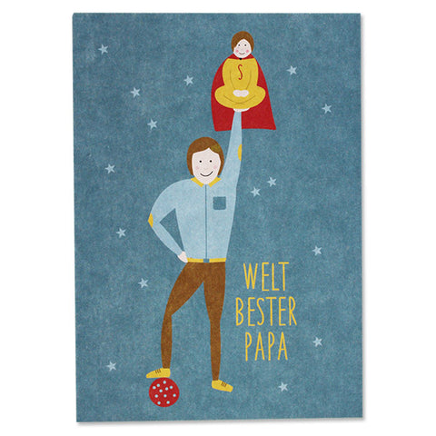 Postkarte  „Welt Bester Papa“ Bub | ava & yves