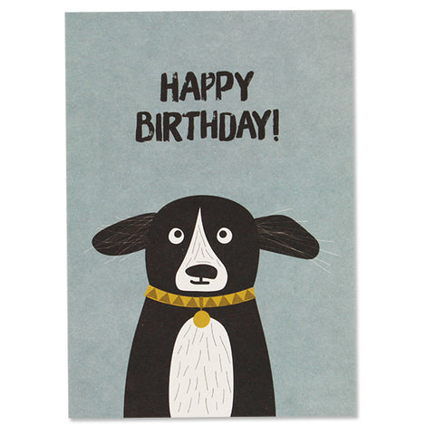 Postkarte Happy Birthday Hund  | ava & yves