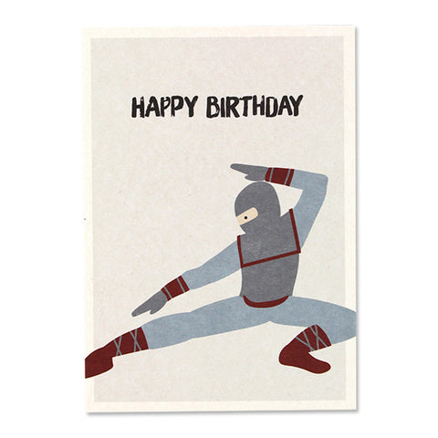 Postkarte Ninja | "Happy Birthday" | ava & yves
