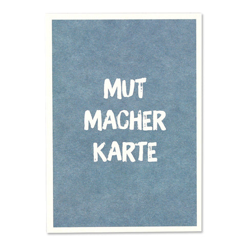 Postkarte | hellblau MUT MACHER KARTE | ava & yves